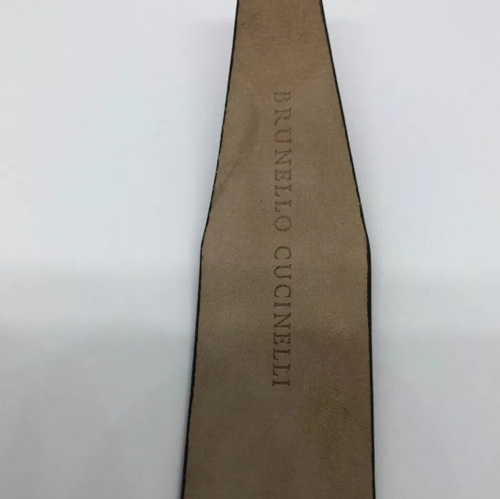 SOLD  $885 Brunello Cucinelli leather belt - Picture 3 of 6